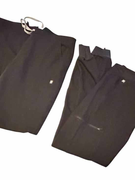 Figs Pants - FIGS Technical collection black jogger scrubs straight pocket nurse pants M